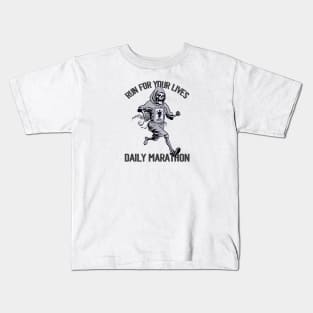 Grim Reaper's Marathon Mayhem Kids T-Shirt